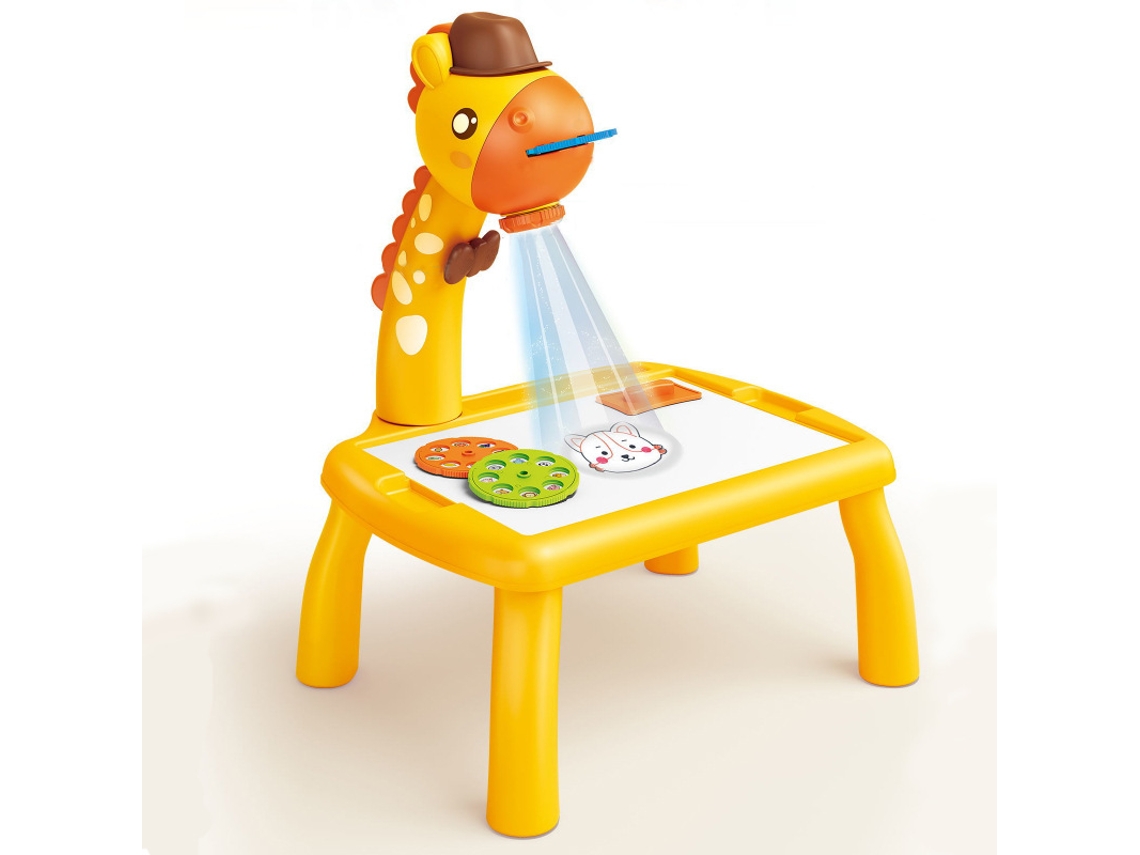 Kit De Desenho Mini Projetor Led De Mesa Para Crianças Quadro De Pintura Brinquedos Educativos Grafite Tipo Pequeno-c*