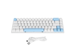 Teclado Mecânico Rgb Para Jogos Com Fio De 68 Teclas