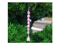 Colgante De Cristal De Rosa Para Coche Decoración Feng Shui Amuleto De Buena Suerte