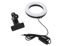 2026 luz Anular Clip 3 Modos de Luz Brillo Ajustable Usb Portátil Pequeña para Laptop Y Videoconferencias