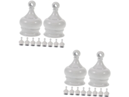 Conjunto De 20 Peças De Ponteiras Decorativas Retrô Para Luminárias E Acessórios De Iluminação.