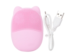 Instrumento De Limpeza Facial Elétrico Silicone Com Ultrassônica E Massagem