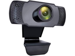 Webcam Com Microfone, Hd 1080p Usb Webcam Para Pc/mac/laptop, Correção Automática De Luz E Plug And Play Streaming Web Cam Yizhood (preto)