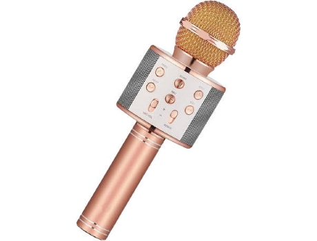 Microfone FUNTASTIC Karaoke (Rose Gold)