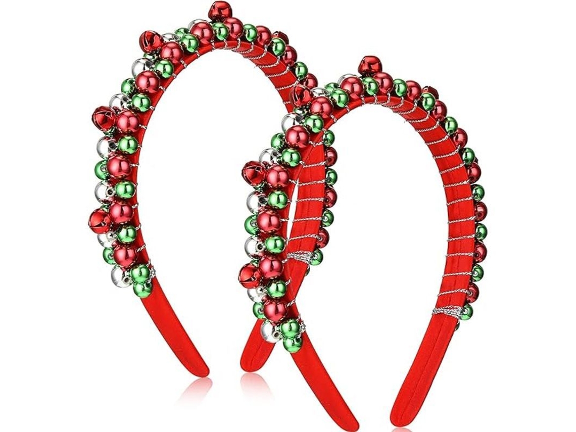 2 Pulseiras de Cabeça de Natal com Sinos | S/MARCA