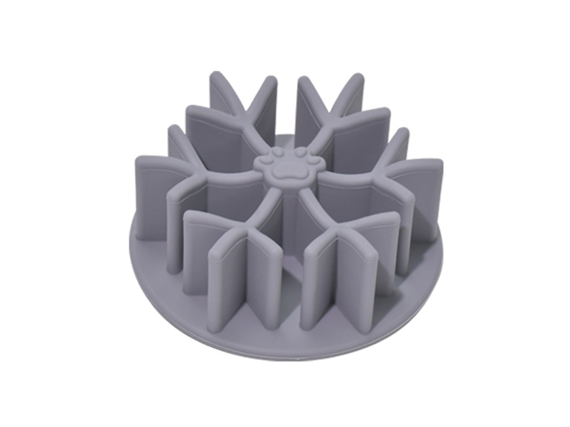 Tigela de Silicone Antiderrapante para Alimentação Lenta de Cães de Grande, Médio e Pequeno Porte AQUAFORGE