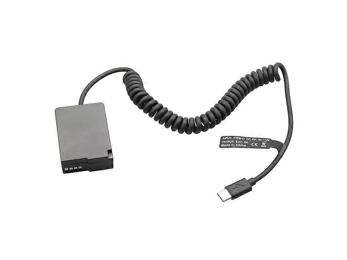 Yuru bateria Falsa Dmw blc12 Dmw dcc8 Pd Usb c para Gx8 Fz1000 Fz300 Fz200 G6 G7 G80 G81 G85 G95 G99 Fz2000 Preta