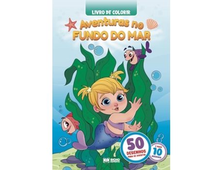 Livro 50 Páginas Para Colorir - Aventuras Fundo Do Mar de Tayna Gomes De Paula (Português)
