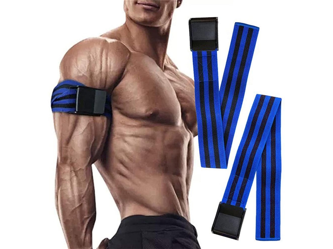 Yncm-bands De Restrição Sangüínea 2pcs Poliéster 60cm Preto Azul