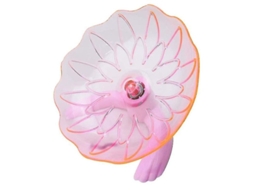 Rueda Voladora Para Hamsters, Plástico Transparente, Ejercício Silencioso, Cor Rosa, Para Cobaya, Jerbo, Chinchilla