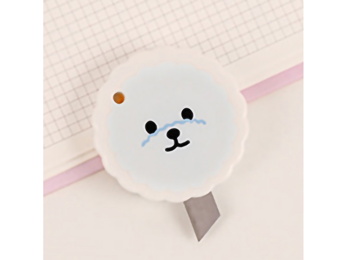 Cortador De Caixas Cute Pequeño Portátil Multifuncional Com Buraco De Pendurado Cachorro Azul