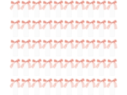 Conjunto De 50 Marcadores De Lugar Em Acrílico Transparente Com Fita Para Decoração De Casamentos E Eventos,