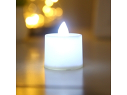 (luz Branca Redonda De 96 Mm) Vela Led Sem Chama, Suporte Eletrônico Para Vela Alimentado Por Bateria, Adequado Para Uso Interno.