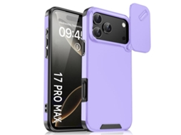 Capa Para Iphone 17 Pro Com Proteção Deslizante Contra Câmera Em Tpu Pc