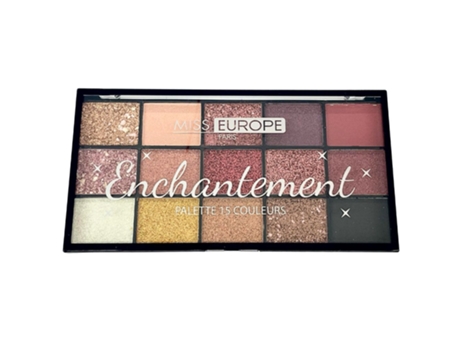 Miss Europe Sombra De Olhos Com 15 Cores Nº2 Enchantement 15x1.5g Miss Europe Paris