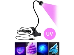 Lâmpada UV para manicure -  - LED USB 3W - Roxo - Secador de unhas e catalisador 