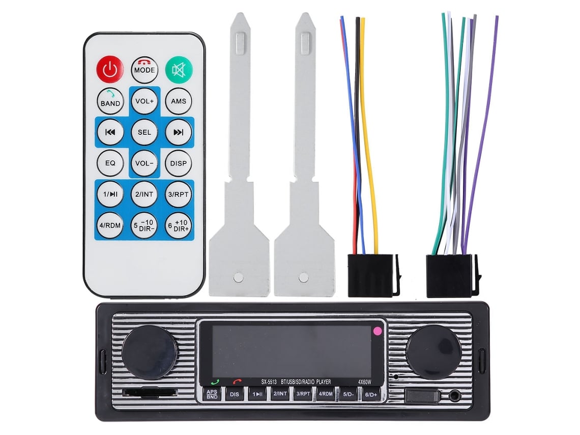 Rádio Estéreo Carro Bluetooth Reprodutor Mp3