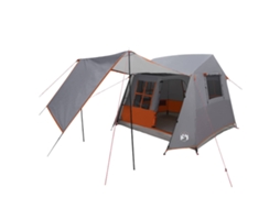 Vidaxl Tenda Túnel Cinza E Laranja 275 X 240 X 200 Cm