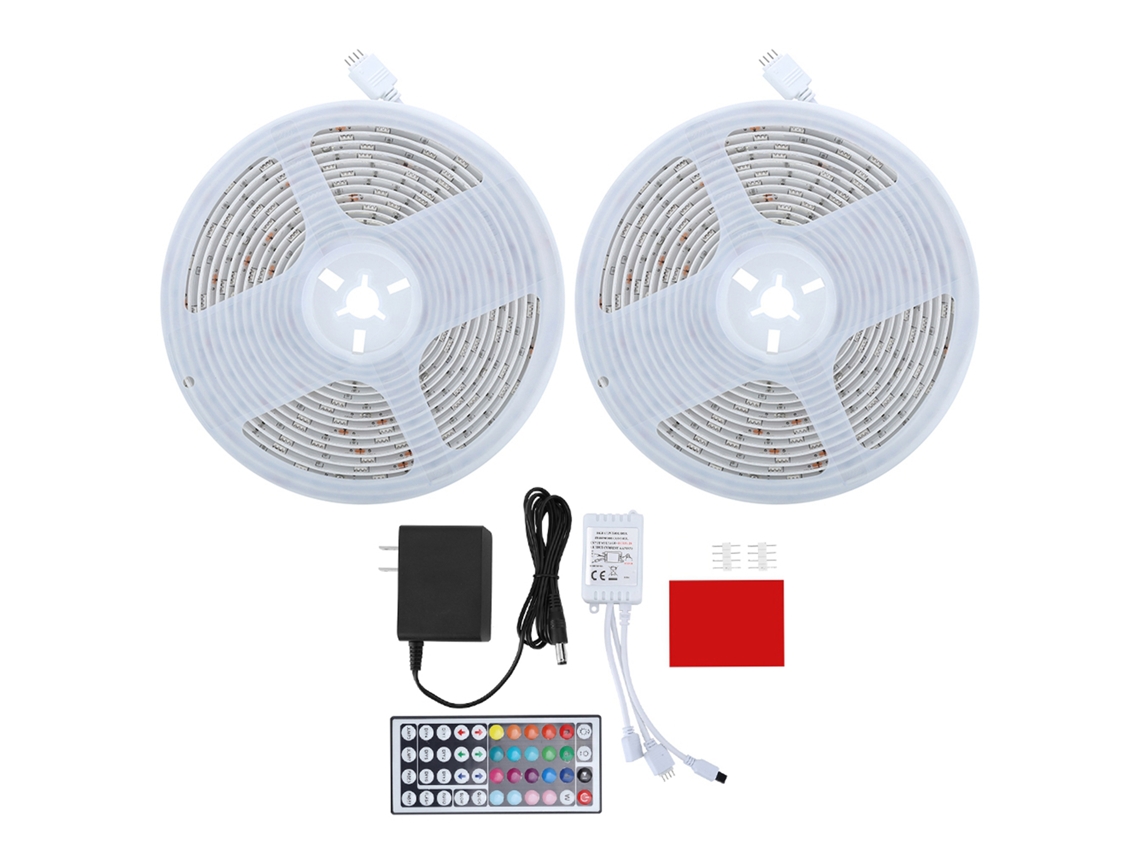 2026 cinta Led Rgb de 10m com Controle Remoto de 44 Teclas, Luz Led Impermeável para Decoração