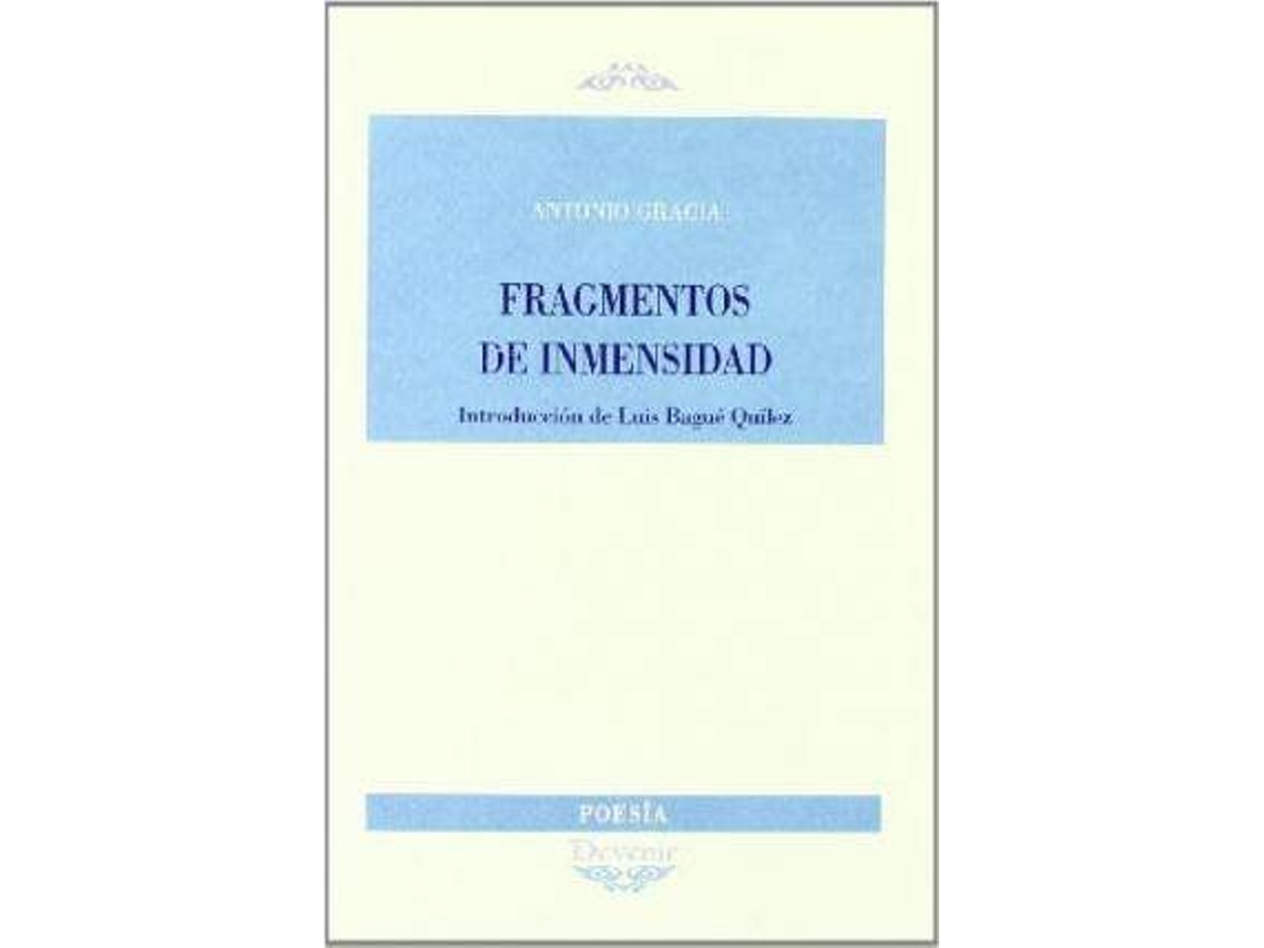 Livro Fragmentos De Inmensidad de Antonio Gracia (Espanhol)