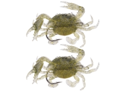 Isca Artificial Crab Silicone com Gancho Afiado 2pcs