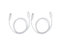 Pacote com 2 cabos MIDI V8 para piano elétrico, micro USB para tablet, compatível com Slowmoose tipo B.