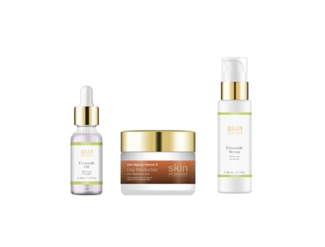 Hidratante diurno antienvelhecimento com vitamina D e óleo de ceramida com ácido hialurônico e soro de ceramida SKIN RESEARCH