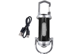 Lanterna De Trabalho Portátil Em Led Com Carregamento Usb E Indicador De Energia, Para Emergências E Uso Externo