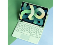 Capa De Teclado Bluetooth Fwinl Para Apple Ipad Air 2 Teclado Sensível Ao Toque Português Verde