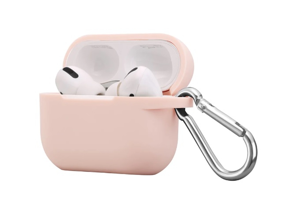 Capa Silicone para Airpods Pro 2 SKYHE 2ª Geração Rosa Creme
