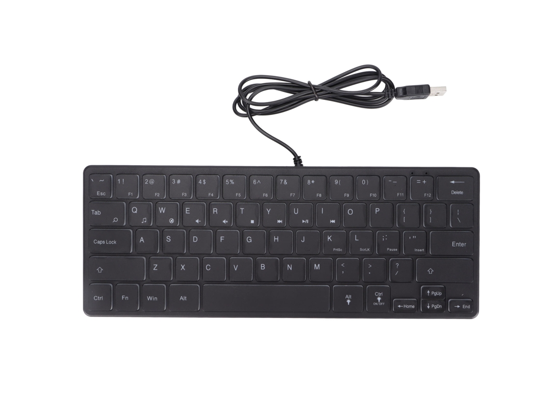 Teclado Gamer Mini Rgb Com 64 Teclas Wired