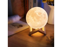 Luminária, Luminária Lua 15 Cm/ Abajur, Luminária Lua, Cor Ajustável BRILVIBERA