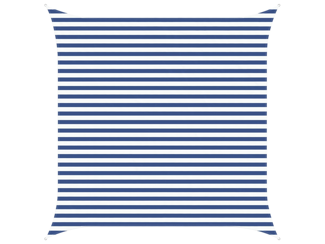 Conjunto 1 Sombra De Sol Vidaxl Azul Poliéster (3,6 X 3,6 M)
