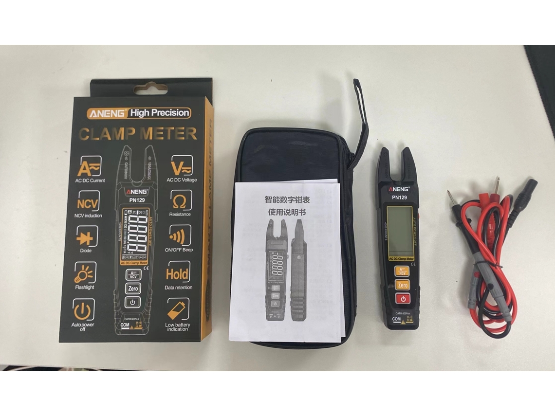 Pinza Amperimétrica Multímetro 4000 Counts 100a 600v Ncv Medidor Corriente Voltaje