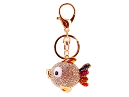 Chaveiro Liga Zinco Pingente Peixe Decorativo Bolsa Carro