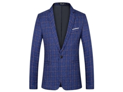 CHAQUETA DE TRAJE MYSTDIY para Casamento com Estampado a Quadrados Primavera e Outono