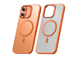 Capa Sulada Para Iphone 17 Magsafe Em Pctpu - Laranja