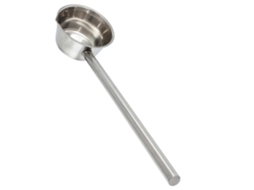Concha De Sopa Com Cabo Longo Em Aço Inoxidável E Bico Para Servir, Ideal Para Cozinha E Jardim.