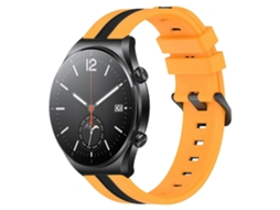 Pulseira De Silicone Bicolor Vertical De 22 Mm Para Xiaomi Mi Watch S1