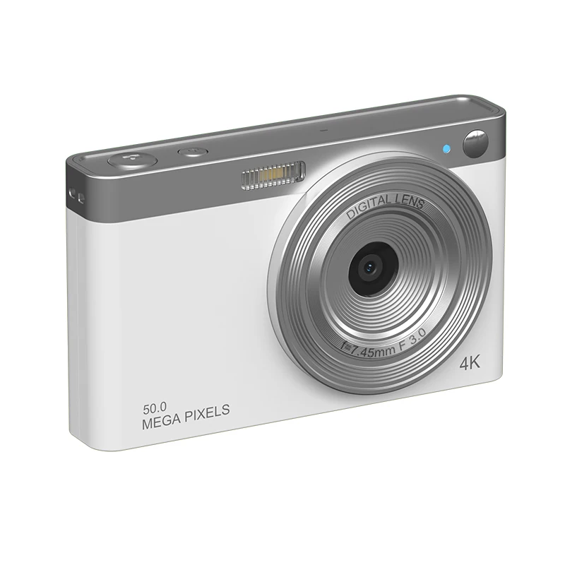 (branca, Sem Cartão Sd) Câmera Digital De 50 Mp Com Foco Automático De 16x, Tela Ips De 2,88 Polegadas.