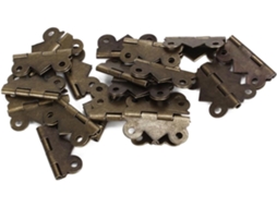 Conjunto De 20 Dobradiças Vintage Mini Em Bronze Envelhecido Para Armários, Em Ferro Resistente, 2, 5x 2cm, Com