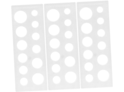 Conjunto de 3 Medidores Circulares GARNECK para Classificação de Frutas