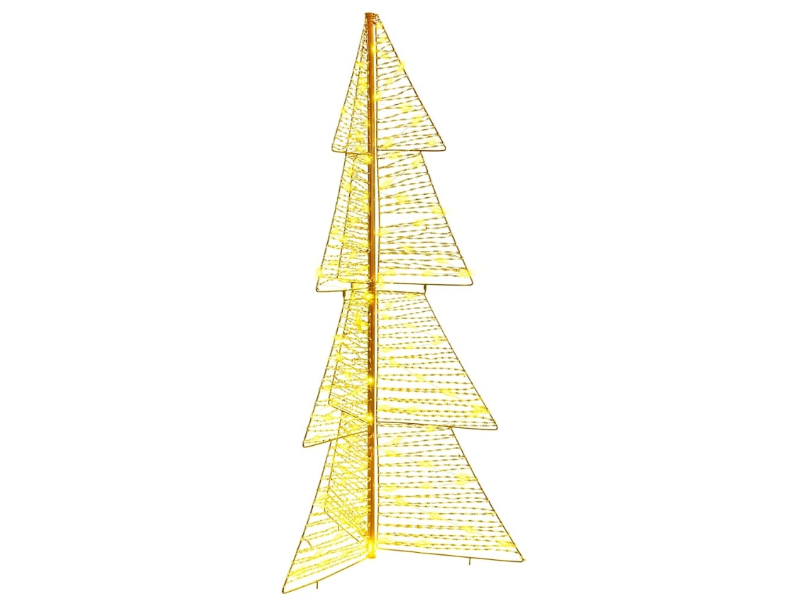 Decoração De Natal Vidaxl Branco Quente Plástico (150 Cm)