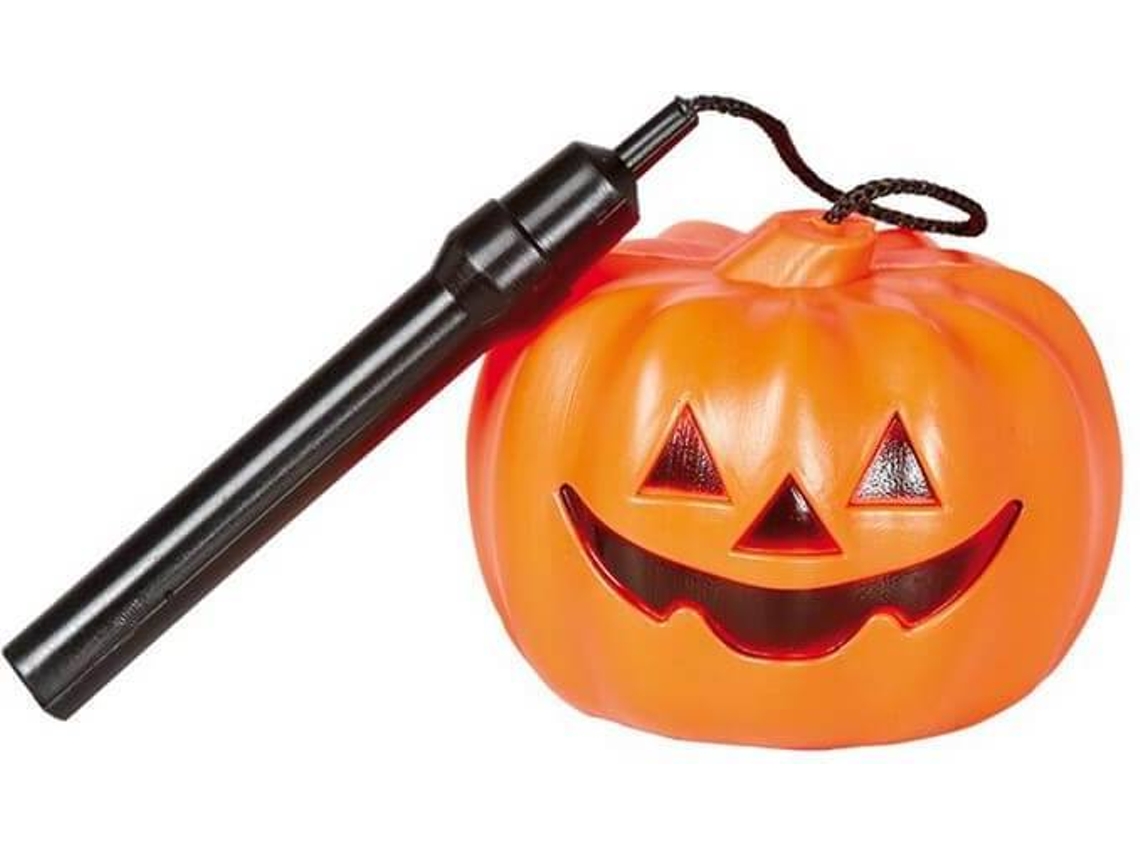 Decorações de Halloween DISFRAZZES Lanterna de Abóbora com Luz (10 cm)