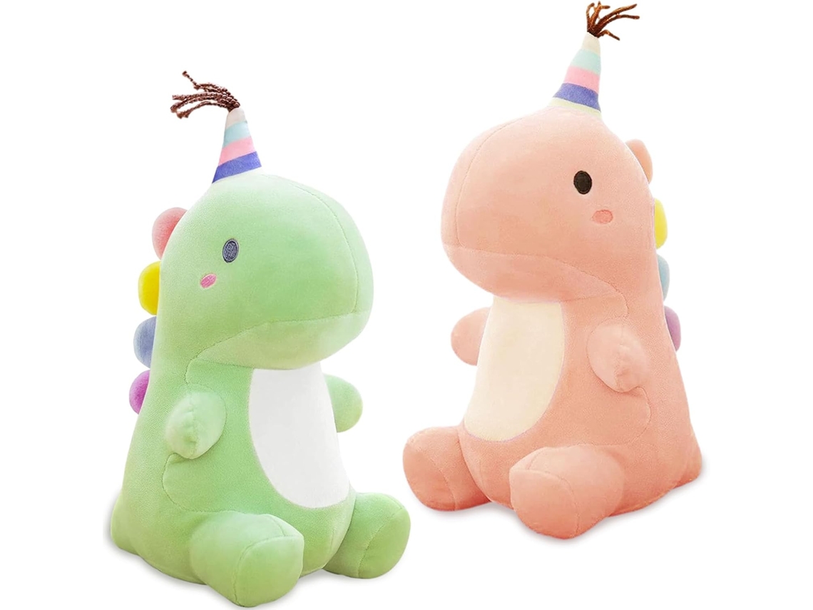 Conjunto De 2 Dinossauros Pelúcia 30 Cm (11,8 Polegadas) - Fofos E