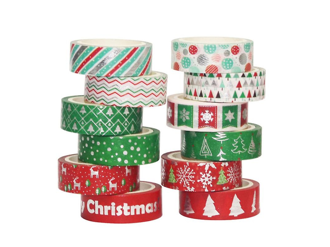 12 Rolos de Fitas de Natal ALLINLESS