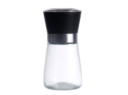 Conjunto De Moedor De Sal E Pimenta De Vidro Recarregável, Com Grossura Ajustável Aquaforge