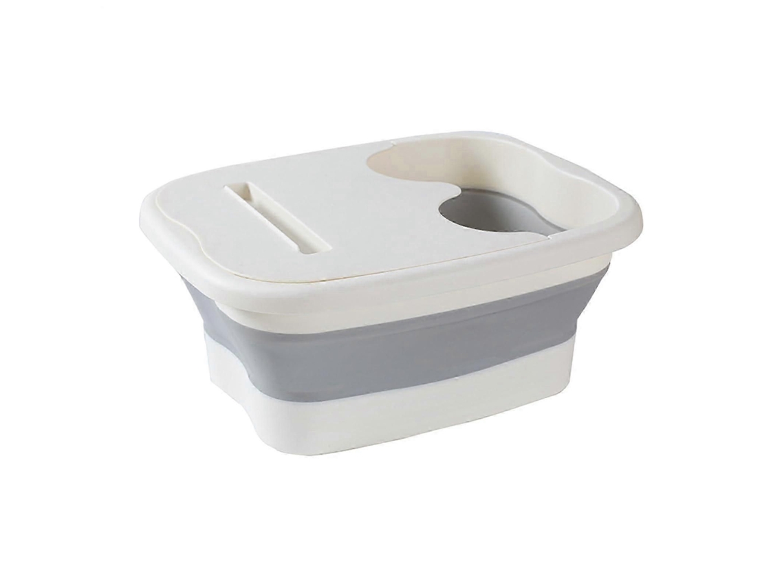 Banheira Para Os Pés Com Massageador, Ideal Imersão Dos E Pedicure Em Casa (branca).