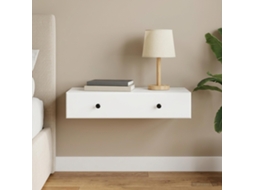 Vidaxl Mesa Lateral De Parede Branco 87,5 X 34,5 X 17 Cm
