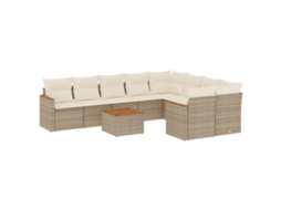 Garden Sofa Set, Garden Sofa Sets Vidaxl Bege Rattan / Vime (n/a)